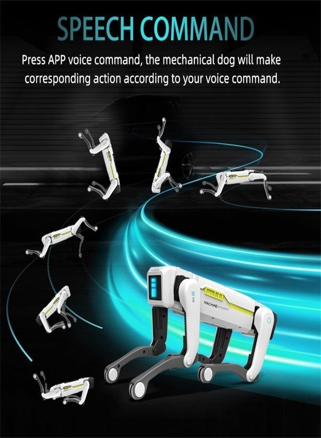 KIDIIG Robot Dog, AI Dog, AI Smart Pet, Will Dance and Kungfu, Voice/App/Remote Control, Support Action Programming, AI Robot Ideal Gift for Adults/Kids, White - Image 4